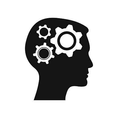 Understanding, think icon stock vector